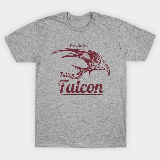 Fulton Falcons Maroon T-Shirt by Sandi Van Winkle_Illustration